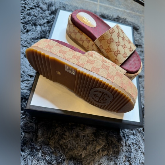 Gucci Platform Sandal 37.5 - Picture 4 of 6